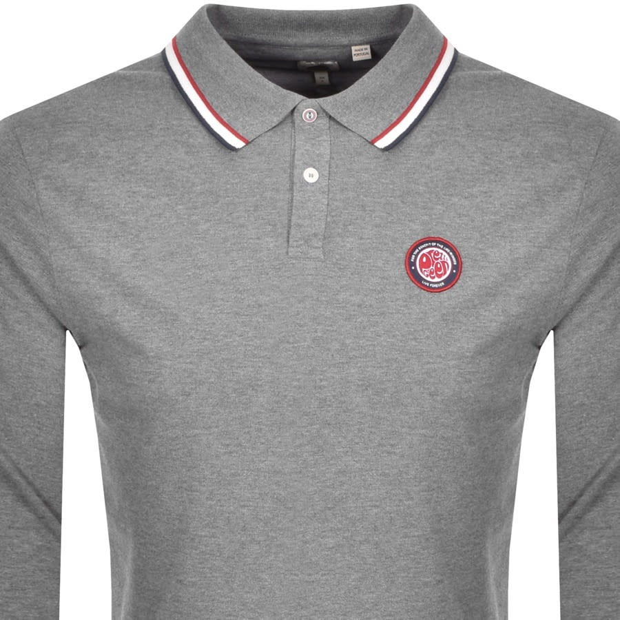 Alternative Image for ProductPretty Green Like Minded Logo Polo T Shirt Grey2